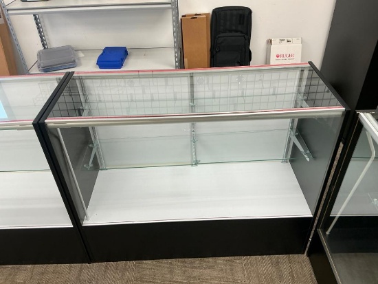 48" Wide X 17 1/2" Deep X 38" Tall Lighted Glass Display Case