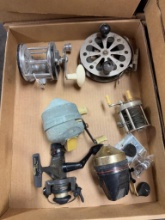 Fishing Reels, Mixed Types and Brands