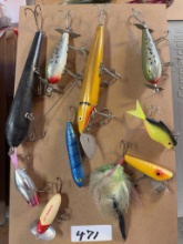 Fishing Lures Collection, 9 Pieces