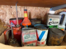 Vintage Oil Cans and Containers Assortment