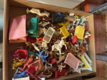 Plastic Toy Figures and Furniture