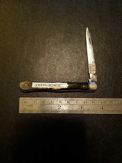 Jofeph Bowden, single blade, damage to handle