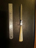 WR Case & Sons letter opener with bakelite handle