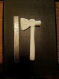 Milk glass hatchet