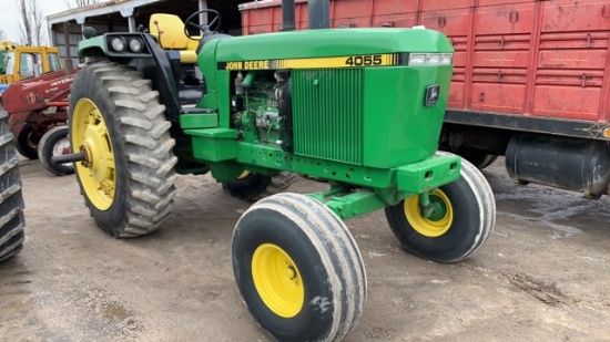 JOHN DEERE 4055, OPEN STATION, QUAD RANGE, 18.4X42
