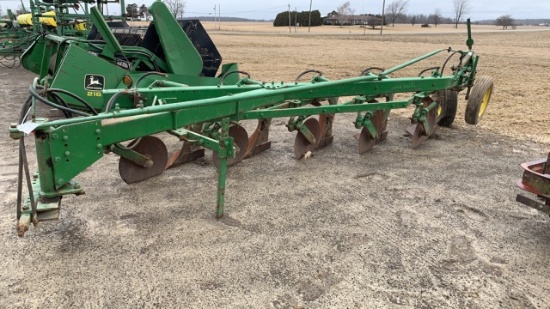 JOHN DEERE 5 BOTTOM PLOW, HYD RESET