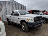 2008 DODGE RAM 2500 WHITE