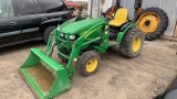 JD 2720 E SERIES, HYDROSTAT, MFWD, 695 HRS, 200SX LOADER, GOOD RUBBER