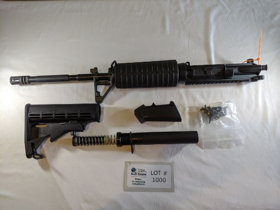 PALMETTO AR -15 UPPER RECEIVER, 5.56 NATO W/ TRIGGER, HANDLE, ADJUST. STOCK W/ BOX