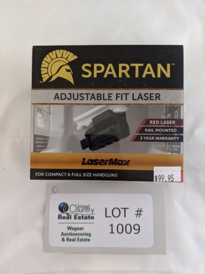SPARTAN ADJUSTABLE FIT LASER - RED LASER, RAIL MOUNTED