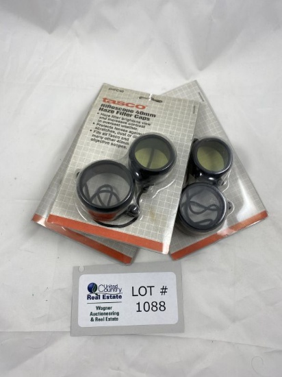 TASCO 40MM #HFC40 SCOPE CAPS (3) NIB