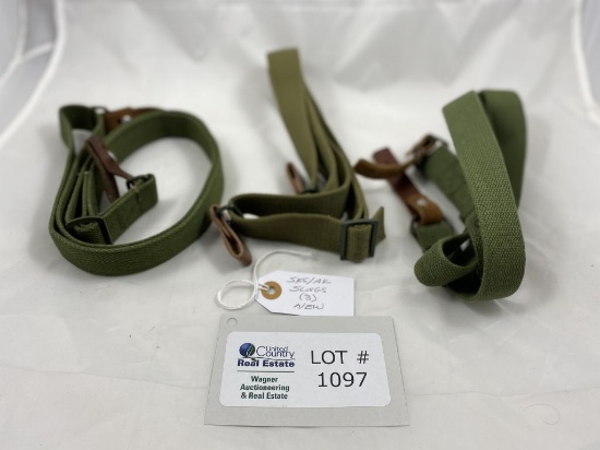SKS/AK SLINGS PACKAGE OF (3) NEW