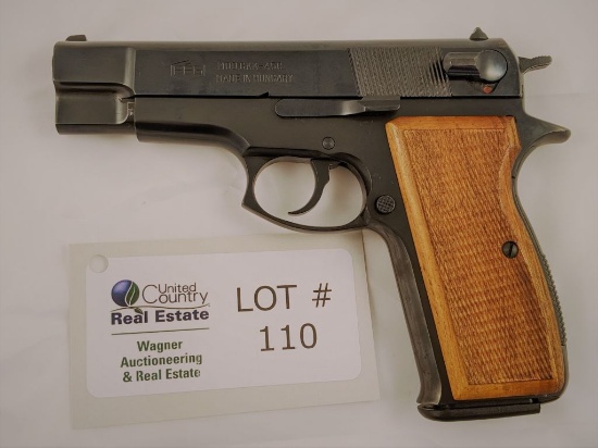 FEG MODEL GKK-45C SEMI-AUTOMATIC .45 CALIBER PISTOL, 4” BARREL, CHECKERED WOOD GRIPS, PERFECT ORIGIN