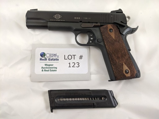 ATI GSG-1911 MODEL SEMI-AUTOMATIC PISTOL .22LR CALIBER 1911 STYLE, SKELETON HAMMER AND TRIGGER, ADJU