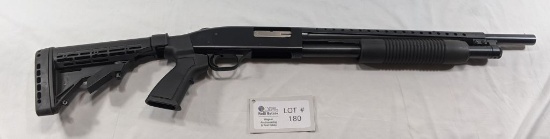 MOSSBERG MODEL 500A PUMP ACTION AR STYLE TACTICAL PISTOL GRIP STOCK SHOTGUN, 12-GAUGE, 3 INCH CHAMBE