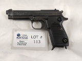 MADDI HELWAN BRIGADIER MODEL SEMI-AUTOMATIC PISTOL 9MM CALIBER, (8) ROUND FINGERTIP EXTENSION MAGAZI