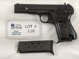 NORINCO TOKAREV T-54 MODEL SEMI-AUTOMATIC PISTOL 9MM CALIBER, 4 ½ BARREL, BLUED FINISH, RARE NEW AND