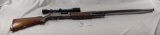 12 GA PUMP ACTION FLUTED BARREL CUSTOM STILL-BOARD W/ TASCO SCOPE 33