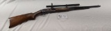 REMINGTON MOD. 12 HEX BARREL W/ RANGER MOD. 4X SCOPE MUZZLE IS THREADED