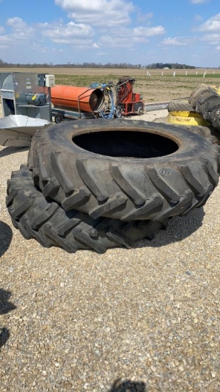PAIR 18.4 X 38 TIRES