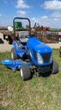 NEW HOLLAND TZ24DA DIESEL UTILITY TRACTOR, 3 PT