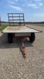 HAY WAGON WITH RACK FOR THE BACK
