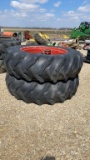 18.4-38 9 BOLT DUALS WITH INTERNATIONAL 9 BOLT HUB
