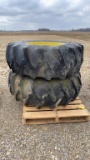 2 COMBINE TIRES 18.4X26