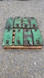 8 JOHN DEERE 20 SERIES FLAT STACK WEIGHTS