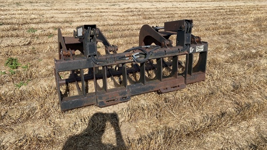 Skidsteer Mount Grapple Bucket Dual cylinder