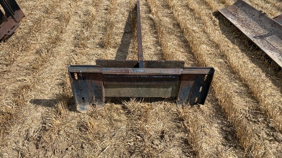 Skid steer mount boom pole