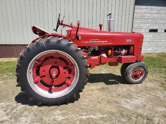 Farmall 300 Narrow Front, Gas, TZ, New Firestone 12.4x38, 540 PTO, Fast Hitch, Single Remote, Straig