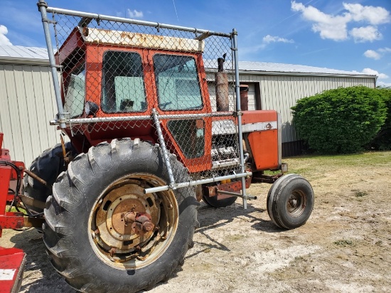 Massey Ferguson 1155 Diesel, 18.4x38 Duals @ 20%, Cuts in Front Tires, Cap, 3 Point, PTO, Shows 4026