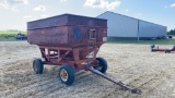 J&M extendable tongue hopper wagon on MF gear