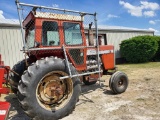 Massey Ferguson 1155 Diesel, 18.4x38 Duals @ 20%, Cuts in Front Tires, Cap, 3 Point, PTO, Shows 4026