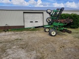 J&M 225 30’ Double Basket, Serrated, No Buster Bar, Welds on Hitch, hitch bent