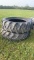 1- 18.4 38 firestone tire and 1 18.4 38 Goodyear and tubes 40% rubber