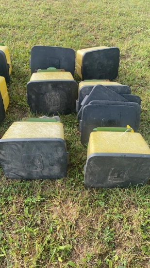"JOHN DEERE 7000 SERIES PLANTER BOXES WITH LIDS GREAT SHAPE
