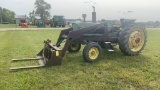 JD 2630  tractor diesel, loader,loader stands, forks and single remote