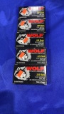 (5) boxes of Wolf Performance Ammo .223 REM , 55 GR, 20 cartridges per box
