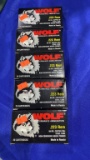 (5) boxes of Wolf Performance Ammo .223 REM , 55 GR, 20 cartridges per box