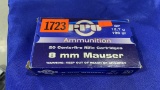 PPU Ammunition, 8 MM Mauser , 20 cartridges