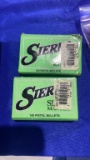 (2) Sierra 9mm pistol bullets , .355 DIA, 125 GR , 100 per box