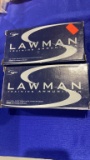 (2)Lawman 38 Special , Training ammunition , 50 cartridges