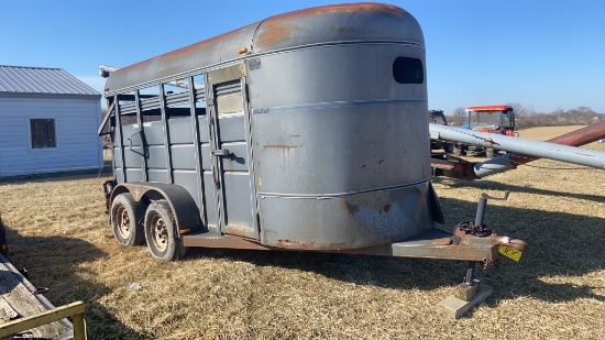 1995 Corn Pro 14 Ft Bumper Pull Livestock Trailer
