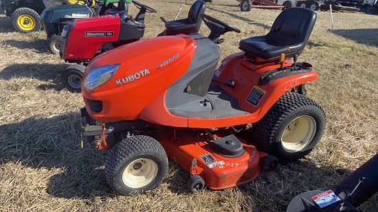 Kubota GR2000 Riding Mower, Hydro, 20 HP Kubota, 48” Deck, 904 Hrs