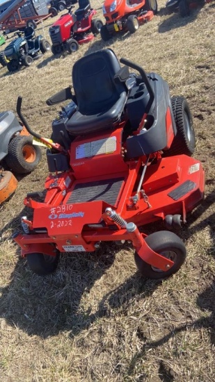 Simplicity Citation ZTR Mower, Briggs 23HP, 52” Deck, 285 Hrs