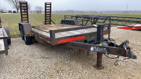 2001 Leland Engineering Skidsteer Trailer, Ramps, Tandem