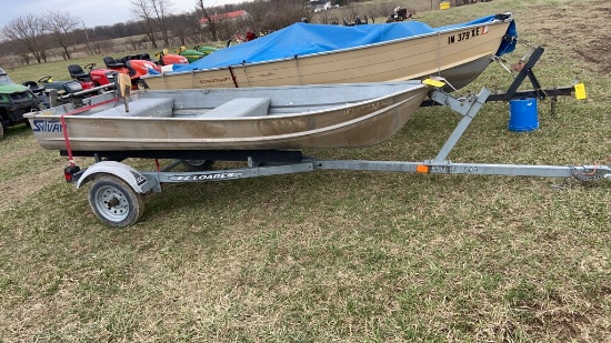 Sylvan 12ft Aluminum Boat and Trailer, NO TITLES