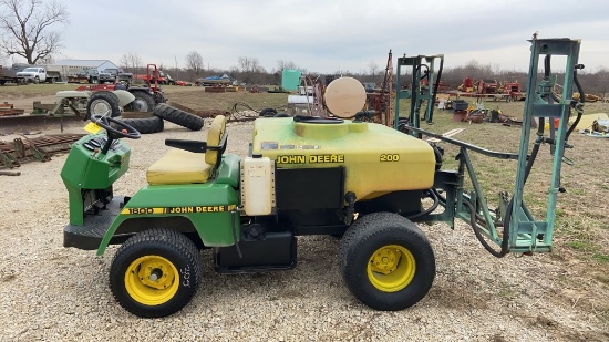 JD 1800 Sprayer, 200 Gal, 20 Ft. Boom, Hydro, 1322 Hrs